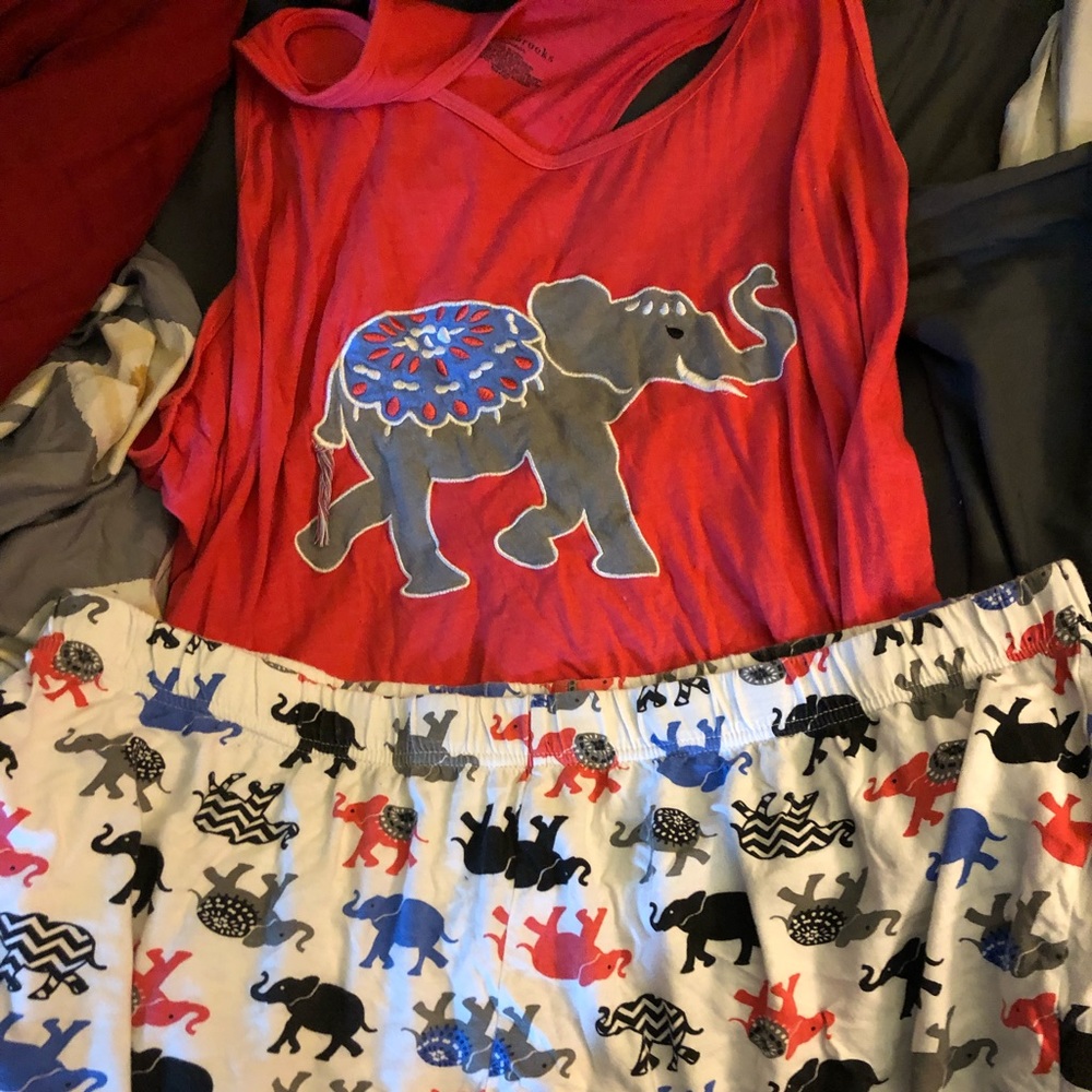 2 piece short night outfit